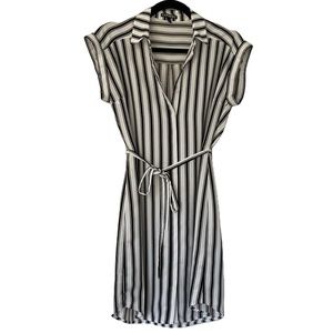 Express Striped Tie T-Shirt Dress